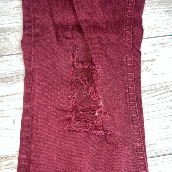 Rag & bone Burgundy Skinny Jeans Size 27 - Picture 4 of 8